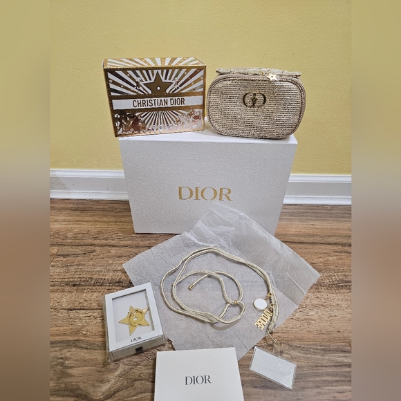DIOR Beauty Cell Phone Star Ring Holder+J'adore Phone Strap+Sparkling Case